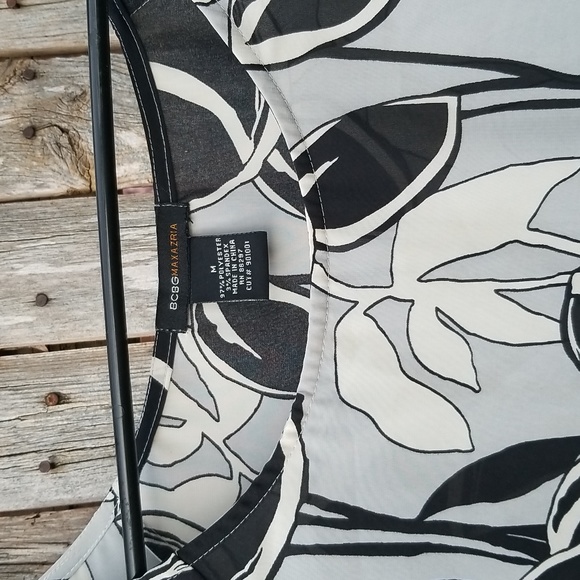 VINTAGE Y2K 90S BCBG MAXAZRIA MEDIUM FLORAL ART PRINT BLOUSE ROMANTIC SLEEVE - Picture 4 of 9